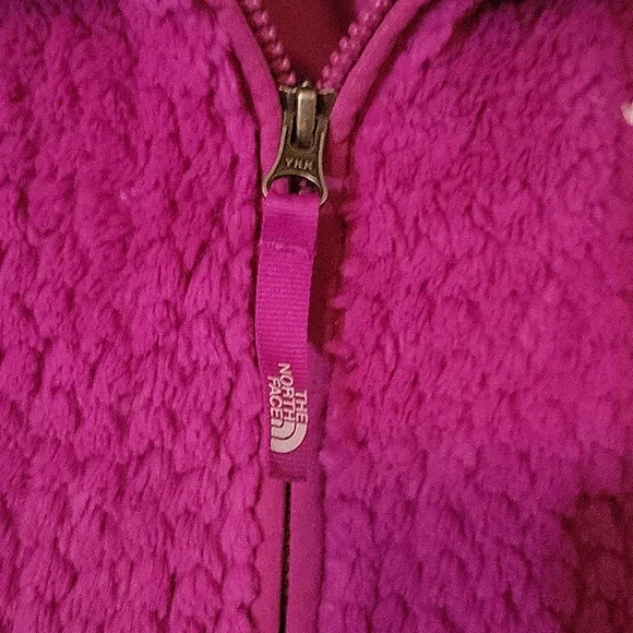EUC Girl's PurpleThe North Face Fleece Zip-up Jacket - Picture 3 of 5
